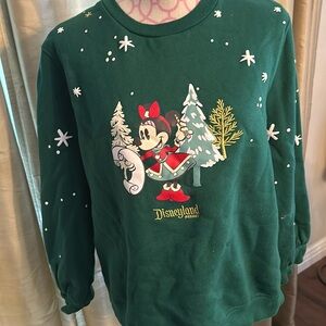 Disney Green Minnie Mouse Sweatshirt